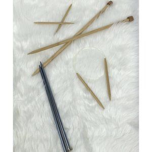 Mixed Lot Knitting Needles Clover # 13, Cirular Needles 1pair Metal Needles 10.5